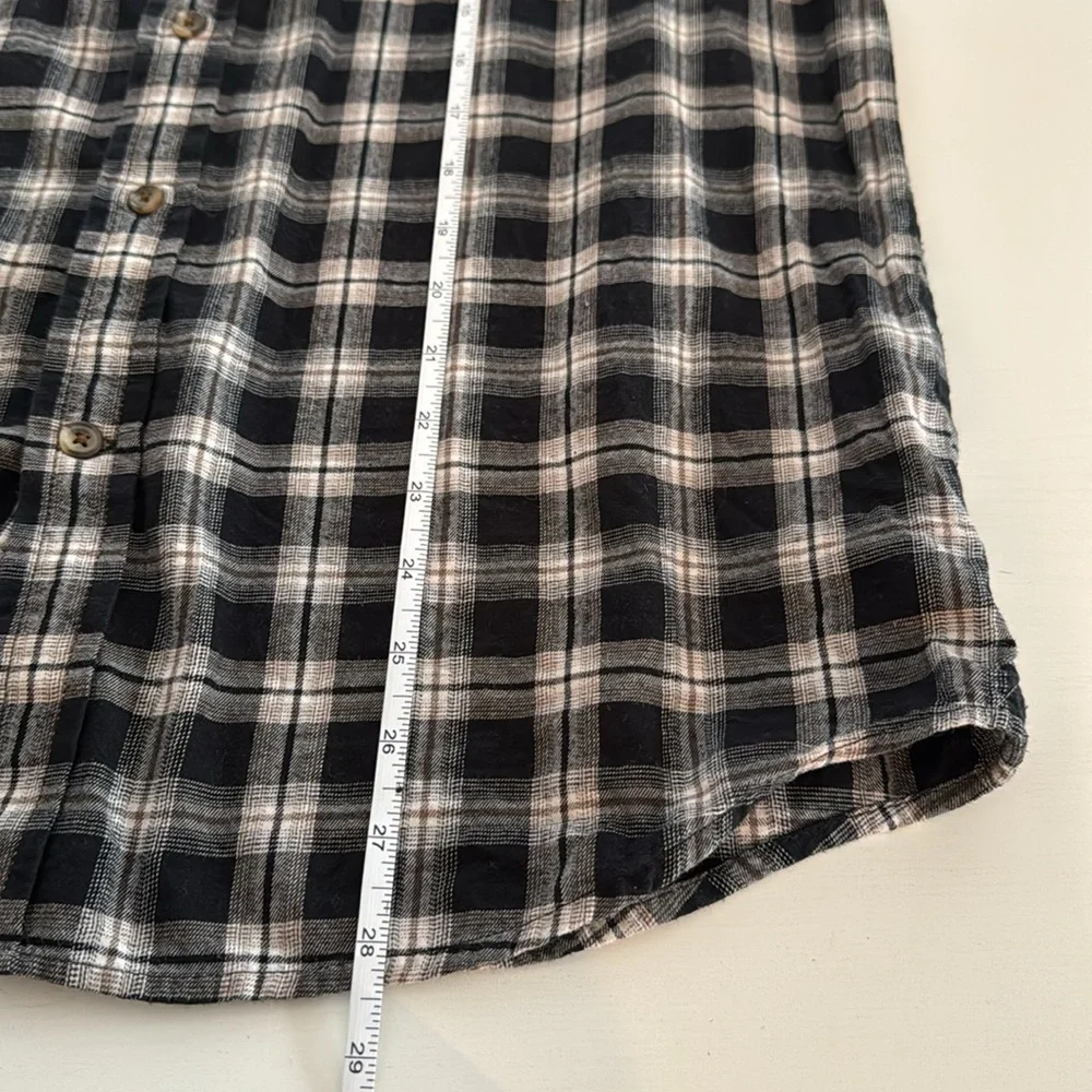 Banana Republic Men’s Plaid Flannel Button Down Sirt Size M